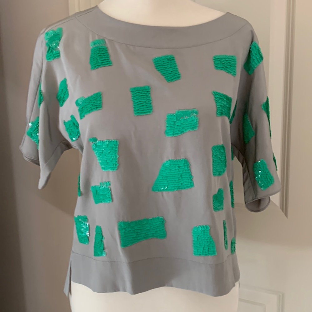 BN TIBI Top Sequins